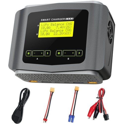 HTRC DUO RC Akku Balance Ladegerät DC 240W für LiPo LiHV LiFe Lilon NiCd NiMh DE
