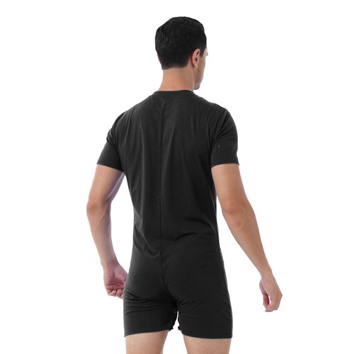 Men's Singlet Solid Bodysuit Athletic Tank Muscle Top Bulge Pouch Sports Leotard - Picture 7 of 83