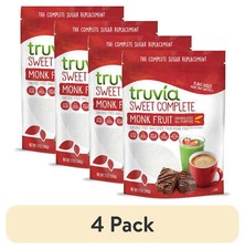  4 pack Truvia Sweet Complete Granulated Calorie-Free Sweetener, 12 oz