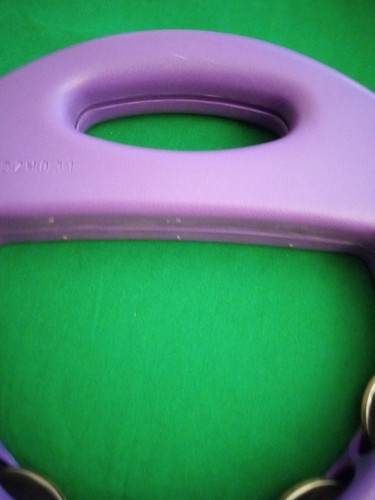 Tamborine Little Tikes 7,5” púrpura vintage niño banda de música aprender plástico - Imagen 9 de 12