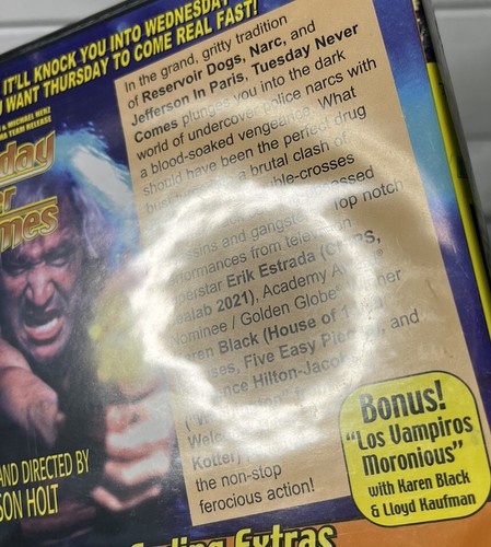 Tuesday Never Comes (DVD, 1993, Region ALL). Karen Black. Troma. - Imagen 7 de 8