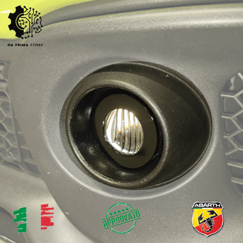 Coperchi Copri fendinebbia Abarth 500 595 695 copri fendi cornice Tuning Abarth✅ - Foto 1 di 4