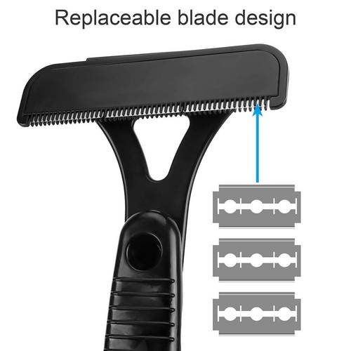 Back 17" Razor Shaver Groomer Full Body Leg Hair Removal Trimmer Set Long Handle - Picture 8 of 12