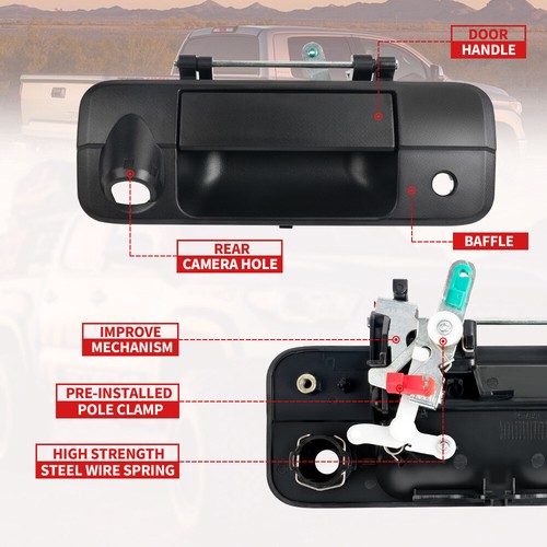 Manija de puerta trasera negra para Toyota Tundra 2007-2013 camioneta repuesto EE. UU. - Imagen 11 de 20