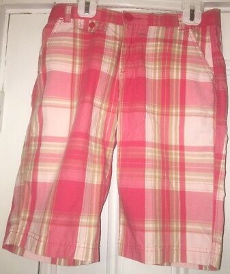 Pink Plaid Shorts