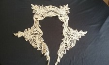 Antique Battenburg Handmade Lace Collar / Dress Front
