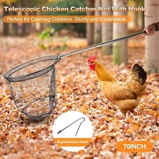 Animal Catch Net  Chicken Hook Kit, Bird Cat Net, Poultry Trapping Tools