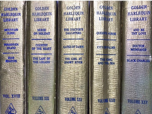 Golden Harlequin Library Lot Romance HC Books Volumes XVIII XIX XXI XXII XXV - Foto 4 di 24