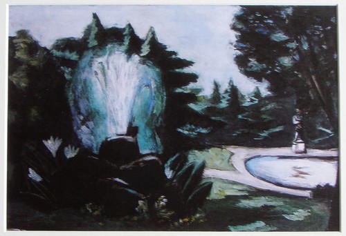 Beckmann - Springbrunnen in Baden Baden - hochwertiger Kunstdruck - Passepartout - Bild 3 von 3