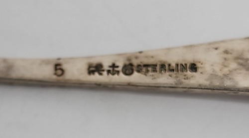 RARA CUCHARA DE SAL ESTERLINA COLONIAL GORHAM ANTIGUA 2 3/32"  - Imagen 4 de 4