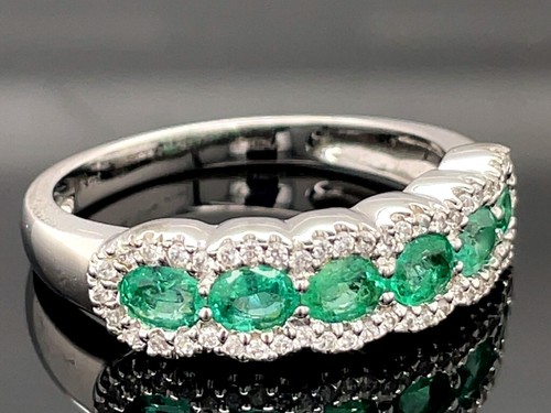 SCHMUCKJAGD RING GR. 18 (CA.57) AUS 925/- SILBER MIT SMARAGD & ZIRKON - Bild 2 von 3