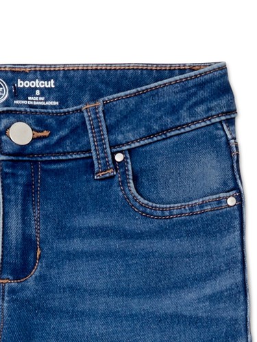 Wonder Nation Jeans Pant Girls Size 6 Medium Wash Bootcut Little Girls Mid Rise - Picture 3 of 3