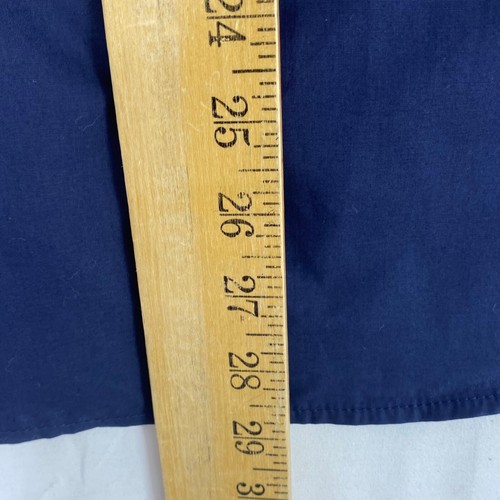 Camisa Jeansian Para Hombres XL Botón Frontal Azul Marino Gris Calce Ajustado Costura Detalles Larga Sl - Imagen 7 de 7