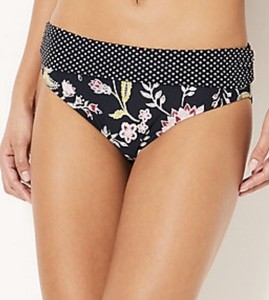 black roll top bikini bottoms