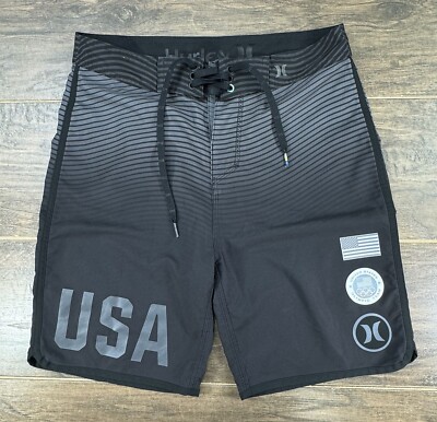 Hurley Board Shorts Mens 28 Phantom USA Olympic Team Swim Trunks Surf Beach | eBay Hurley Board Shorts Mens 28 Phantom USA Olympic Team Swim Trunks Surf Beach | eBay