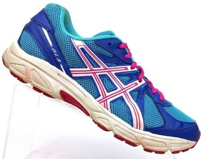 tenis asics rosa e azul