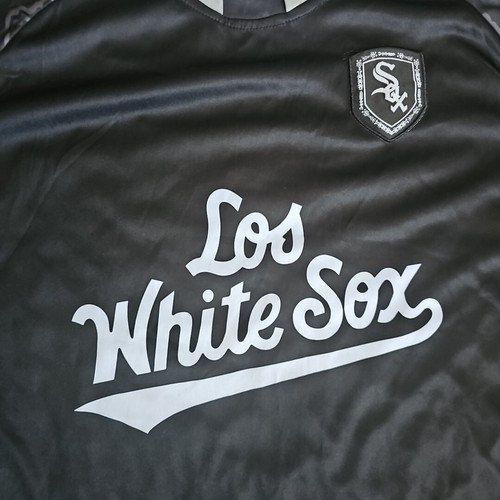 MLB Chicago White Sox "Los White Sox" Black Size XL Short Sleeve Jersey Shirt - Picture 4 of 8
