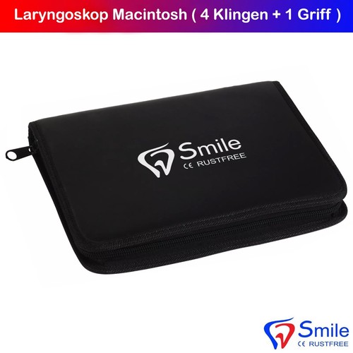 Diagnostik Instrumente Laryngoskop Faseroptisch MACINTOSH 4 Klingen 1 Griff - Bild 4 von 4