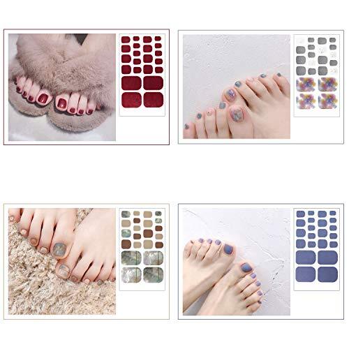 20 Sheets Adhesive Toenail Polish Wraps Stickers Flower Marbling Nail No1 - Picture 7 of 7