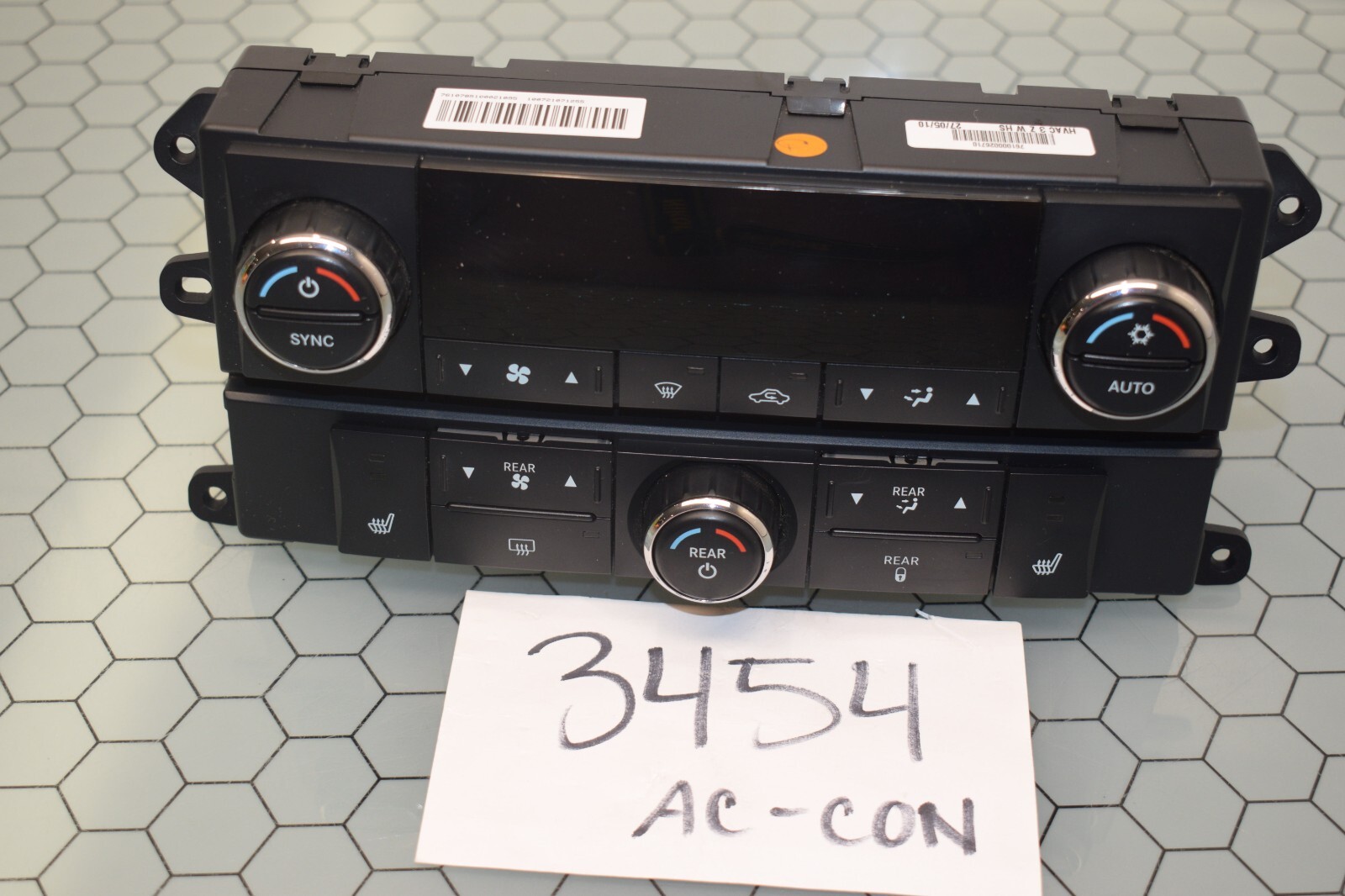 08 09 10 Chrysler Town & Country AC and Heater Control Used Stock #3454-AC