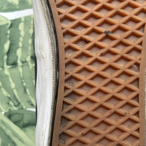 VANS Scarpe Sneakers Uomo Usate Fuori Muro Grigio Autentiche Taglia 10,5 - Foto 8 di 10