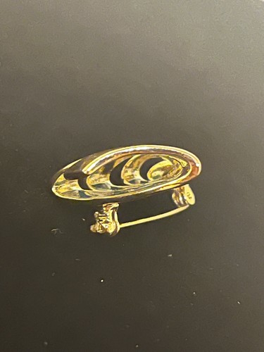 Spilla/Spilla Albero di Natale Vintage Tono Oro Verde Smalto Bicolore Strass - Foto 3 di 3