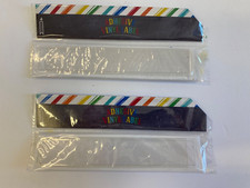 8  2 packs of 4 adhesive vinyl label pocket approx 1" x 7" teacher supply