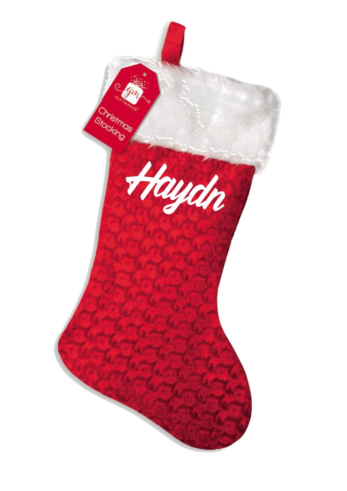 PERSONALISED CHRISTMAS STOCKING Deluxe Luxury Stockings XMAS GIFT Printed UK