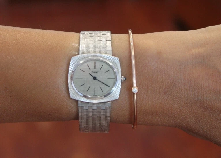 Piaget — Vintage Piaget 18K White Gold Ladies Watch 9581