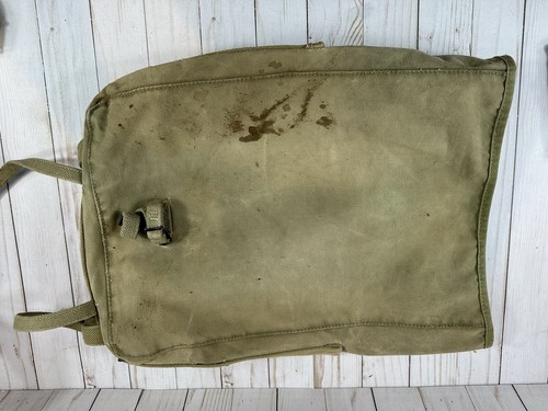 WWII USMC DQP M41 M1941 Field Pack WW2 Original Khaki Haversack Knapsack Set - Picture 13 of 15