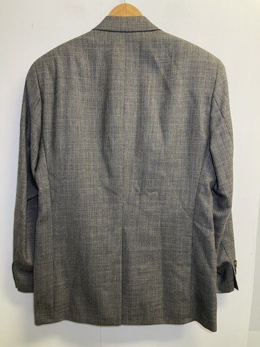 Chaps Ralph Lauren Blazer Jacket Mens 40R Regular Grey Wool, Linen Sport Coat - Picture 11 of 12