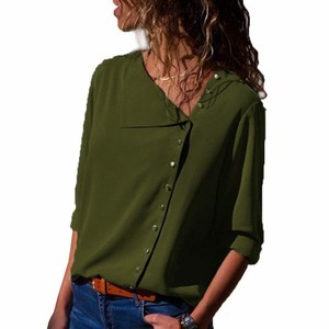 Loose-O-Neck-Long-Sleeve-V-Neck-Blouse-Jumper-Elegant-Floral-Womens-Tops-Casual