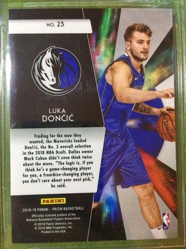 LUKA DONCIC PRIZM ROOKIE CARD GRADED BGS 9 MINT 2018-19 Prizm Luka Doncic RC SP - Picture 4 of 24