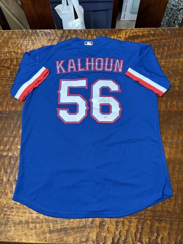 Kole Calhoun Signed Texas Rangers Jersey PSA DNA Coa Autographed - Picture 1 of 6