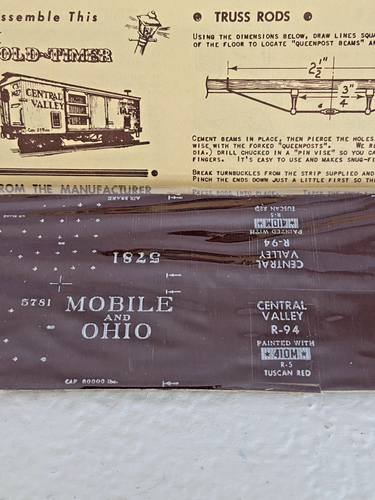 Vintage Central Valley Old Timers Ventilator R-94 Train Car Mobile Ohio HO Scale - 第 4/8 張圖片
