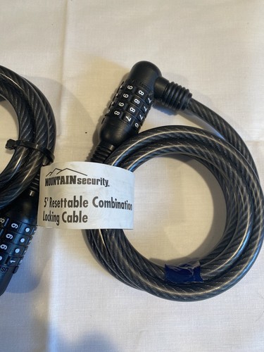 Lot Of 3 New Resettable Combination Cable Bike Locks - Picture 3 of 4