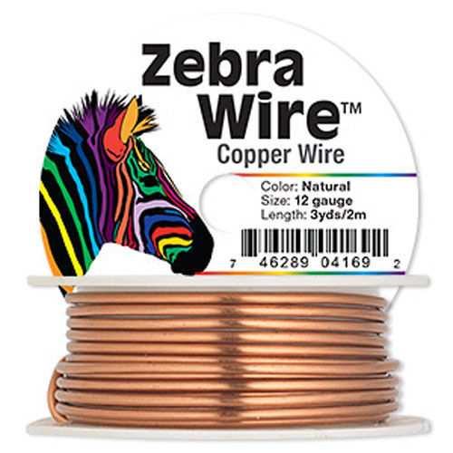 Zebra Wire Natural Copper round 12 14 16 18 20 22 24 26 28 gauge Jewelry Making - Picture 9 of 31