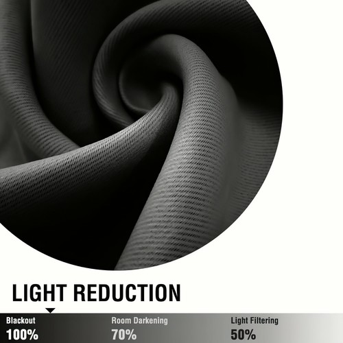 2 PC Privacy Blackout Cafe Tiers Curtains Short Curtain Panels Rod Pocket - Bild 27 von 45