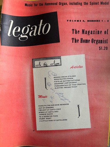 Legato Magazine of the Home Organist Lot of 4 - Picture 3 of 4