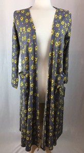Dusty Sarah fiori bluastra piccoli viola gialli Lularoe 0v6gwx