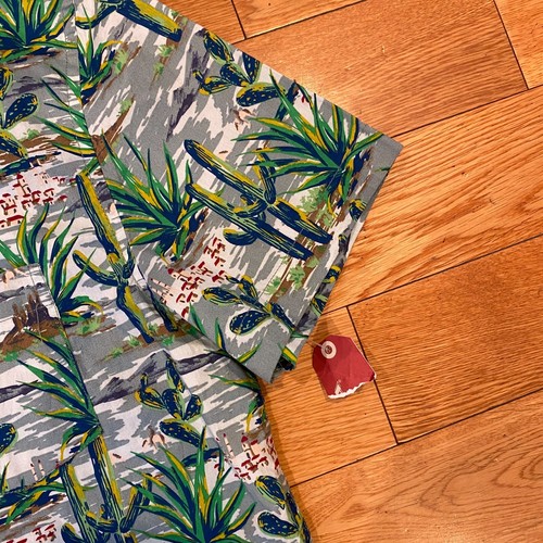 Arizona Jean Co Button Up Desert Cactus Valley Shirt Short Sleeve Cowboy S NEW - Picture 4 of 7