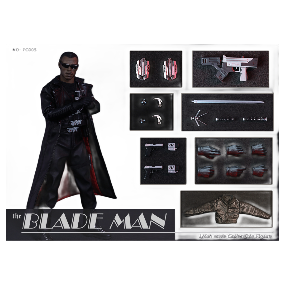1:6 Blade Man Eric Brooks Daywalker PC005 Action Figure Full Set