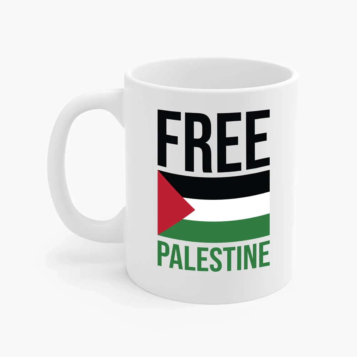 Free Palestine The Palestinian Flag Free Gaza Coffee Mug Men Women  Travelers