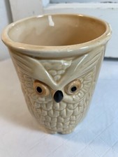 Owl Cup Vintage MCM Toothbrush Holder Pen  Pencil Holder Flower Bud Vase