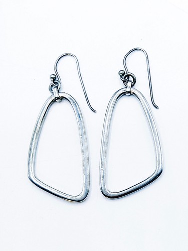 SILPADA 2.25" Sterling Silver .925 Geometric Dangle Earrings - Picture 1 of 6