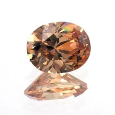 (5x3mm - 20x15mm) AAA Rated Champagne Cubic Zirconia Ovals **View Video**