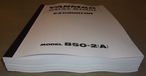 YANMAR B50-2(A) EXCAVATOR SERVICE SHOP REPAIR MANUAL BOOK - Picture 6 of 6