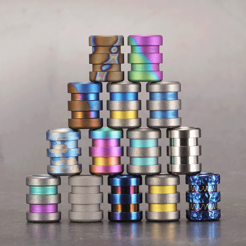 Titanium Alloy Knife Lanyard Bead Necklace Paracord Pendant Bracelet Bead DIY - Picture 1 of 28