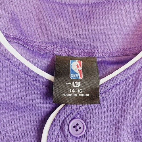 Los Angeles Lakers Full Count Button Up Baseball Jersey Youth Boys Sz L (14-16) - Picture 4 of 6