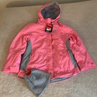 NEW Gerry Size Large 14/16 Ski Snow Stretch Jacket w/ Beanie Pink Gray NWT Coat
